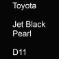 Preview: Toyota, Jet Black Pearl, D11.